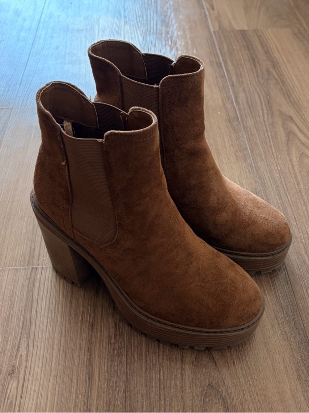 Women’s Brown Suede Platform Bootie